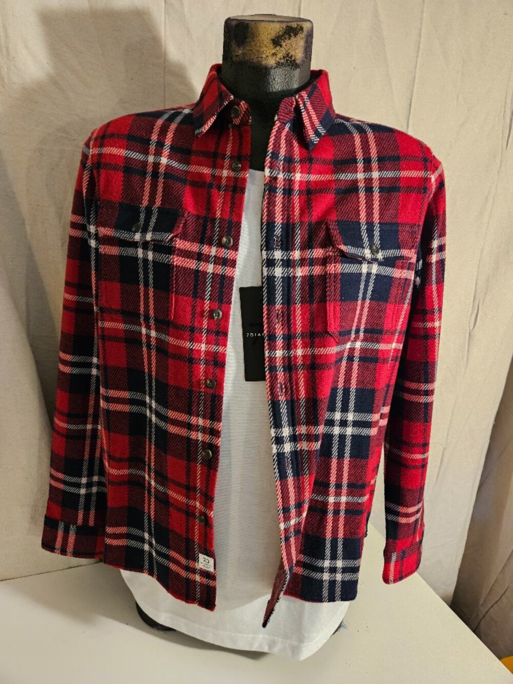 Men's NEW 7 Diamonds Classic Flannel Shirt NWTG Size S Small